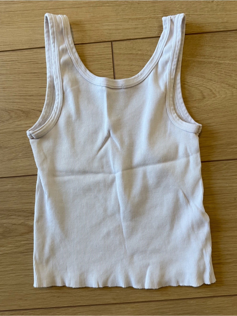 Brandy Melville Cream Ribbed Tank with Vintage Girl Trio Graphic - Picture 2 of 2